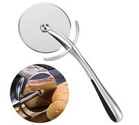 Baxnore Rotella tagliapizza professionale in lega di zinco resistente con ultra affilata per ristorante uso argento 7 pollici