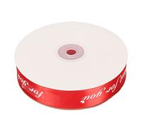 Baxnore Rotolo di nastro di raso largo 2,5 cm, 100 m, colori vivaci, stampato solo per te. Nastro in tessuto di poliestere resistente per confezioni regalo, decorazioni per feste d