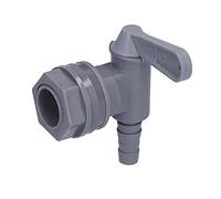 Baxnore Rubinetto per fusti di birra Rubinetto per beccuccio per birra in silicone PP premium con guarnizioni per secchio di fermentazione per birra fatta in casa Bevanda gassata F (Grigio)