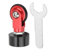 Baxnore Ruota di spinta per tubo sella per bicicletta lavorata a CNC, leggera, resistente, pieghevole, ruota da viaggio per reggisella per bici, per tubi sella rotondi da 28, 32 mm (Rosso)