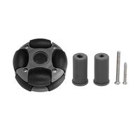 Baxnore Ruota Omni direzionale 48 mm di alta qualità Ruote a doppia riga durevoli 360 ° Movimenti della luce rotabile Struttura solida per competizione robotica parti robotiche Nyl