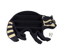 Baxnore Scaffale in con design a procione, in legno, a 3 livelli, in pietra, per camera da letto, ufficio, decorazioni per la casa, lungo 13,8 pollici e 9,1 pollici, in materiale