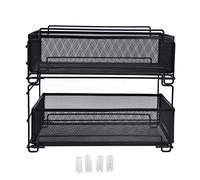 Baxnore Scaffali a portata di cesta per cassetti da cucina Scaffale multistrato scorrevole sotto il cassetto del lavandino per casa cucina dispensa