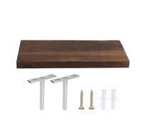 Baxnore Scaffali galleggianti in legno di Paulownia montato a parete, portapacchi per il salotto per soggiorno, organizzatore di display multifunzionale con hardware (30 * 14 * 2cm)