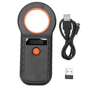 Baxnore Scanner per microchip per animali domestici 134.2Khz 125Khz EMID FDX B Lettore di chip per animali portatile USB cablato 2.4G per l'identificazione di animali domestici Cli (Nera)