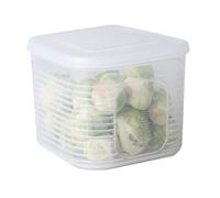 Baxnore Scatola di aglio a di cipolla da organizzatore di frigorifero contenitore di conservazione alimentare per verdure materiale plastico sicuro dimensione compatta 9.3x9.3x7.