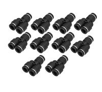 Baxnore Sdoppiatore per tubo flessibile, connettore a giunzione a forma di Y a 3 vie, con diametro interno inciso, design a prova di perdite, per apparecchiature di automazione e s (Diametro esterno