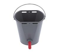 Baxnore Secchio per mangiatoia in plastica da 8 Litri con valvole di ritegno per capezzoli Attrezzatura per l'alimentazione del Latte di Grande capacità per Allevamento di Bestiame (per Il Bestiame)