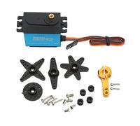 Baxnore Servo digitale Motore coreless a coppia elevata Impermeabile Metal Gear Servo RC 25KG 55lb Risposta rapida per scala 1/10 1/12 RC Car Truck Crawler Robot Arm Blu 40x20.5x40