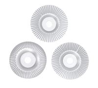 Baxnore Set di 3 dischi per intaglio del legno, diametro esterno 125 mm, ID 22 mm, set di mole smussate piatte a forma curva per smerigliatrice angolare da 4 pollici, costruzione i