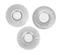 Baxnore Set di 3 dischi per intaglio del legno per smerigliatrice angolare, mole in acciaio al carbonio da 100 mm, ID 16 mm, strumenti professionali per la lavorazione del legno, p