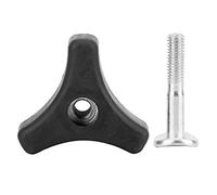 Baxnore Set di bulloni e Dadi con manopola Triangolare da 1 Pezzo. Parte di Ricambio in Lega di Alluminio ABS Premium per Tosaerba Durevole Robusto Facile da installare