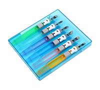 Baxnore Set di coltelli professionali per intagliare il legno, 6 pezzi, strumenti per la lavorazione del legno, con lame in acciaio legato, manici in plastica, per scolpire e intag