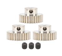 Baxnore Set di ingranaggi pignone Diamion in acciaio ad alta precisione da 3 pezzi M0 6 modulo 3 fori da 175 mm con viti per 1/10 RC Car Truck (storia)