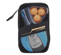 Baxnore Set di racchette da pong professionale, 2 racchette e 3 palline, manico dritto, battiscopa in legno a sette strati ad alta velocità con gomma antiadesiva per allenamento,