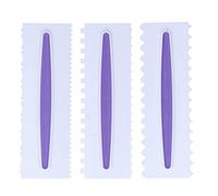 Baxnore Set Di Raschietti Per Torte Professionali, 3 Pezzi, In Plastica Premium, Strumenti Per Decorare Torte, Superficie Lucida, Liscia, Durevole, Per Panettieri, Pasticceri, 23 c
