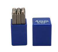 Baxnore Set di timbri per numeri in metallo Set di 9 punzoni per numeri in acciaio ad alto tenore di carbonio per la lavorazione di gioielli in legno e pelle Strumenti di marcatura