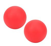 Baxnore Sfera per massaggio al gel di silice Palla fitness per yoga Set da 2 pezzi Strumento professionale per automassaggio per alleviare lo stress puntuale Pilates Yoga Materiale (Rosso)