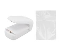 Baxnore Sigillatrice portatile per sacchetti portatile 2 in 1 Macchina per sigillare snack alimentari in ABS con coltello tascabile a molla Protezione uniforme dal calore alle alte