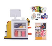 Baxnore Simulato Supermercato Registratore di Cassa Macchina per Il caffè Scanner di Codici a Barre Calcolatrice Playset educativo per Lo Shopping Divertente Gioco di Ruolo Errore
