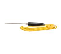 Baxnore Sonda termocoppia tipo K 3x100mm Sensore portatile ad alta temperatura per misurazione della superficie di metallo liquido del forno Costruzione in acciaio inossidabile 304