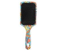 Baxnore Spazzola per capelli in nylon Denti Strumento per styling districante professionale Morbido Flessibile Massaggio delicato per donne Uomini Viaggi a casa Modelli colorati in