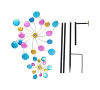 Baxnore Spinner del da giardino decorazione a colorato in metallo per il prato da giardino esterno patio in ferro robusto filatore di di ferro con pali di terra e mandato vibran