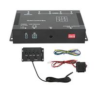 Baxnore Splitter video a 4 canali 1080P AHD DC12V 24V Interruttore schermo video telecamera con supporto quad Informazioni sovrapposte Protezione multipla per Camion Autobus Rimo