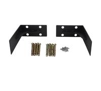 Baxnore Staffa per mensola resistente, confezione da 2, staffa di supporto per mensola sospesa triangolare in acciaio, per scaffali sospesi, armadi e contenitori a parete