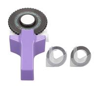 Baxnore Stampante per etichette manuale portatile portatile per etichettatrice per goffratura con 2 rotoli di nastri per l'organizzazione di uffici domestici e lavorazione di plast (Viola)