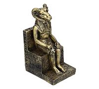 Baxnore Statuetta degli dei egiziani Statua premium Decorazione del dio delle pecore egiziane realizzata a mano per l'arredamento dell'home office Bronzo da collezione di arte anti (Pecora d'oro