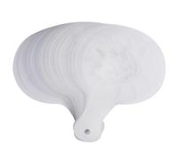 Baxnore Stencil per caffè in plastica 16 pezzi Stencil per caffè durevoli riutilizzabili per cappuccino Latte Art Decorazioni per cioccolata calda Bianco 8,6x13,2 cm Strumenti fai