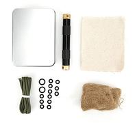 Baxnore Strumento di avviamento del fuoco della torcia a compressione dell'aria durevole pistone antincendio portatile per la sopravvivenza da campeggio all'aperto in lega di allum