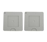 Baxnore Strumento mirino professionale 2 pezzi con cornice scorrevole regolabile Finestra di isolamento colore per artisti fotografi Plastica ABS 3,8x3,8 pollici Aiuto per la compo