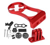 Baxnore Supporto per action cam per supporto per computer da bicicletta Staffa per manubrio multifunzione in lega di alluminio per accessori da ciclismo CatEye per l'equitazione a (Rossa)