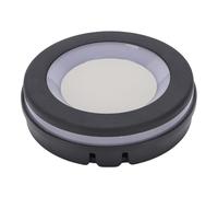 Baxnore Supporto per altoparlante intelligente Supporto Base antiscivolo stabile Gestione del cavo Supporto da tavolo per Dot 4a 5a generazione Gomma PC nera 115 x 115 x 30 mm