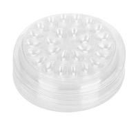 Baxnore Supporto per Colla per Ciglia 50 Pezzi Supporto per Colla per Estensione Ciglia in Plastica Trasparente Materiale PVC Leggero Nessun Odore per Extension Ciglia Tatuaggi Pro