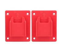 Baxnore Supporto per trapano per montaggio a parete per carichi pesanti M18 da 2 pezzi per utensili 18V 20V Piastra di base per PC ABS Nero Rosso Giallo 9,5x7,5x2 cm (Rossa)