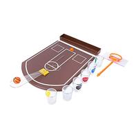 Baxnore Tavolo in Acrilico, Basket, Gioco da Bere, Mini Gioco da Tavolo per Bar, Feste, intrattenimento, attività Sportiva Divertente per Adulti, Amici, riunioni di Famiglia, viagg