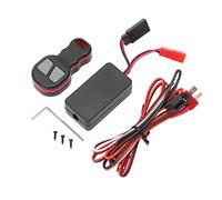 Baxnore Telecomando per verricello RC universale per kit ricevitore verricello per auto cingolato RC Componenti elettronici e in plastica Dimensioni controller nero rosso 48x25x15