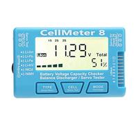 Baxnore Tester digitale per controllo capacità batteria Misuratore di tensione LCD per celle LiPo Life Li Ion NiMH Nicd RC hobby batteria monitor da 2 a 8S