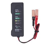 Baxnore Tester per batteria per auto da 12 V con clip di test, display a 6 LED, rilevatore di guasti alla batteria dell'automobile, strumento diagnostico multifunzionale per motoci