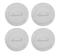 Baxnore Toppa per gommone con anello a D per barca, set da 4 pezzi, resistente, fibbia in acciaio inossidabile di grado marino con base in PVC per kayak, canoa, zattera, gommone, a (Grigio)