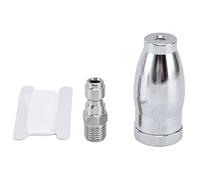 Baxnore Ugello turbo di pressione 3600 psi, acciaio inossidabile che ruota con connessione rapida da 1/4 pollici, ugello in ceramica da 3,0 gpm per attrezzatura per barche