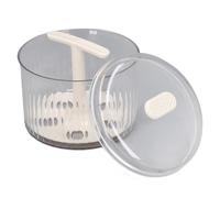 Baxnore Utensile da per polpette, stampo per pressa a 5 palline, macchina manuale per polpette, per cucinare in casa, resistente materiale PET PP, polpette uniformi senza sforzo (Bianco Latte)