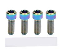 Baxnore Vietta per pinza per freno a freno disco M6X16MM in lega di titanio leggera robusta anti -allentamento di repressione della deriva a bassa temperatura per i sistemi freno a (Colorato)