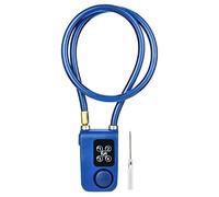 Baxnore Y787 Smart Alarm Lock Lucchetto antifurto a catena con sirena 110 dB e password a 4 cifre per cancello blu