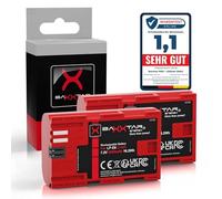 Baxxtar 2X Batteria per Canon LP-E6 LPE6 EOS 5D Mark I-IV, 2250mAh 7.2V | Batteria di ricambio per EOS 5D Mark II III IV 5DS R R5 6D 7D 60D 60Da 70D 80D 90D XC10 XC15 WFT-E5 E7, con anticortocircuito