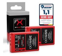 Baxxtar 2X Batteria per Olympus BLS-5 BLS-50 BLS5 1100mAh | Batteria per E-450 OM-D E-M10 Mark II III IV Pen E-P3 E-PL2 E-PL3 E-PL5 E-PL6 E-PL7 E-PL8 E-PL9 Pen PM1 PM2 Stylus 1