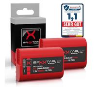 Baxxtar 2X Batteria per Panasonic DMW-BLK22 BLK22E 2600mAh | Batteria per Lumix DC S9 S5 S5II S5K G9 G9II GH5 GH5II GH5S GH6 GH7, 100% identica all'originale